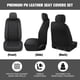 thumbnail image 4 of Fundas para asientos de coche CAROMOP de piel sintética, juego frontal con airbag, 4 of 8