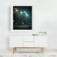 thumbnail image 2 of Snowy City Night - Manhattan New York Photography Snow Nightlife Cityscape Winter Street Photography Architecture City White Framed Wall Art Print 6 x 8 inches, 2 of 3