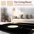 thumbnail image 2 of Flatwoven High Traffic Area Rug, Gothic Starry Sky Elegance, Non Slip, Stain Resistant, Washable Area Rugs for Living Room, Bedroom(Black, 4X6), 2 of 8