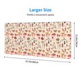 thumbnail image 4 of Disketp Gaming Mouse Pad Retro Autum Mushrooms Pattern Large Mouse Mat Long Extended Desk Pad Non-Slip Rubber Mice Pads Stitched Edges Thin Pad (11.8x31.5 Inch), 4 of 9