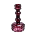 thumbnail image 2 of Glass Crystal Candlestick Holder Tall Taper Candle Stand for Dining Table Centerpiece and Living Room Decor, Green Purple Yellow, 2 of 6