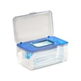 thumbnail image 2 of Mask Storage Box With Lid, Transparent Mask Storage Case, Openable Mask Storage Box Organizer, Multifunctional Mask Dispenser For Home, Office, Car, Schools, 2 of 5