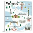 thumbnail image 3 of Marmont Hill "Travel Vancouver" by Molly Rosner Painting Print on White Wood, 3 of 5