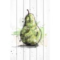 thumbnail image 2 of Marmont Hill "Poire Verte 3" By Marie-Eve Pharand Painting Art Print On White Wood, 24.0" x 1.5", 2 of 5
