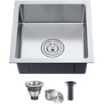 thumbnail image 2 of Undermount Kitchen Sink  Gauge Stainless Steel Single Bowl with Bottom Grid  Sound Dampening -Condensation Pad  Brushed Finish for Bar  Prep  Utility Sink, 2 of 4