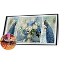 thumbnail image 2 of Cuadros Decorativos 3 piezas 5D bricolaje completo taladro diamante pintura pavo real punto de cruz (multicolor) Wdftyju embutido en tela, 2 of 8