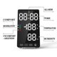 thumbnail image 2 of Matsuzay Relojes de espejo LED Reloj de con temperatura meteorológica Temperatura electrónica Medidor de humedad Termómetro digital Decoración del hogar No.1 Matsuzay HA025162-01, 2 of 6