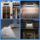 thumbnail image 2 of Luz De Pared Lámpara de sensor de movimiento PIR resistente al agua con luz solar LED para exteriores (2 piezas 720 LED), 2 of 5