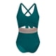 thumbnail image 1 of Traje de Baño con Falda Inferior Conservador Color Sólido Traje de Baño, 2025 Primavera Moda Dividida Conjunto Conjunto, 1 of 8