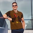 thumbnail image 4 of Bingfone Chicken Farm Animal for Men's Button-down POLO Shirts, Quick-drying Shirts and T-shirts for Summer, Suitable for Vacation and Business-XX-Large, 4 of 6