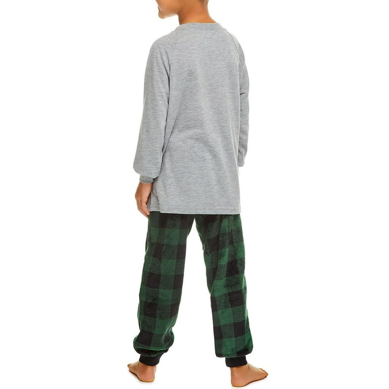 HOLIDAY FAMJAMS Kids Camper Pajamas Green M