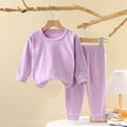 thumbnail image 3 of RUTAYY Children Girls Clothing Sets Comfortable Round Neck Long Sleeve Layering Top and Bottom Homewear Casual Daily Wear Leisure Trendy Outfit Sets, 3 of 3