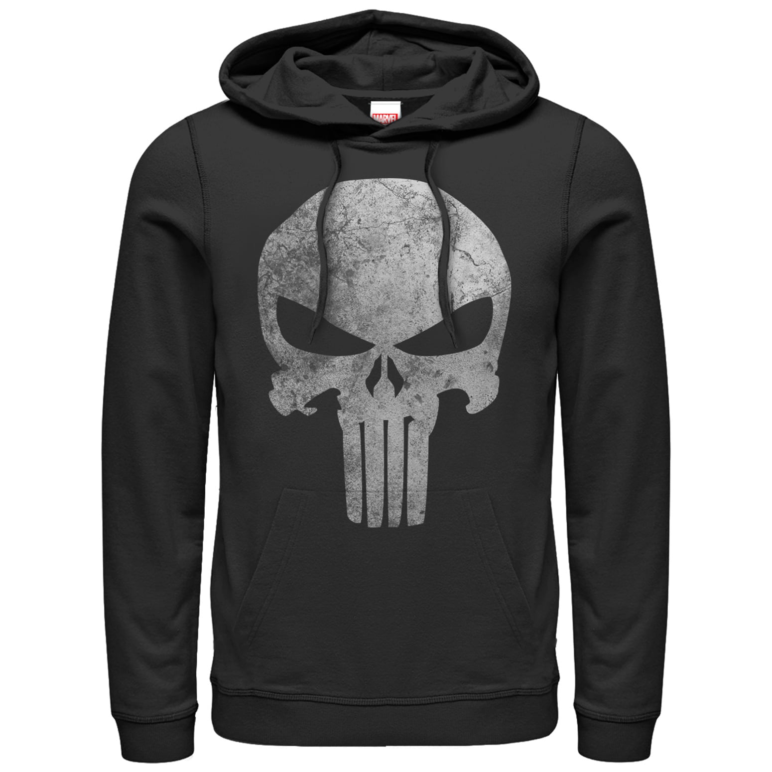 Marvel Marvel Men's Punisher Retro Skull Symbol Hoodie