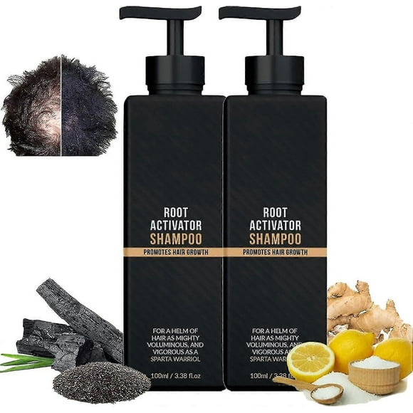 Root Activator Shampoo, Mane Root Activator Shampoo, Shampoo Root Activator Promotes Hair Growth For Men Hair Thickening Shampoo - Sjue2pcs