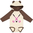 thumbnail image 3 of Inktastic Field Hockey Sticks Girls Long Sleeve Baby Bodysuit, 3 of 5