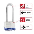 thumbnail image 2 of Padlock Master Lock 1TRILJ Outdoor Silver, paquete de 3 con llaves, 2 of 6