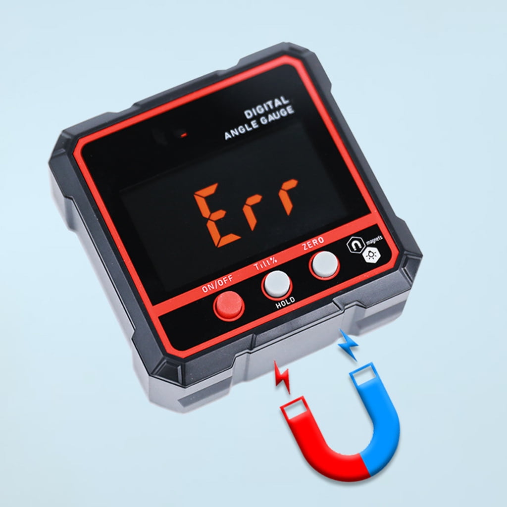 MOMOJIA Miniature Inclinometer Angles Gauges Magnetic Base for Door Window Frame Alignment