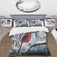 Designart "Winter Wonderland Cardinal Red Bird in Canada V" Animals