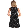 thumbnail image 2 of Bixox Robe Sans Manches à Imprimé Crâne Mignon pour Femmes avec Poches, Robe Décontractée Longueur Genou pour l'Été-TG, 2 of 7