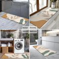 thumbnail image 2 of Brown Boho Plant Pattern Kitchen Rug Mat,Kitchen Runner Rugs Non Skid Washable,Decorative Kitchen Floor Mats for Kitchen,Sink,Laundry,17"X47", 2 of 5
