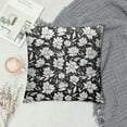 thumbnail image 2 of COMIO Black and White Floral Pillow Cover Block Print Vintage Flower Daisy Decorative Throw Pillow Case Farmhouse Cushion Cover Outdoor Decoration for Sofa Couch Chair Decor, 2 of 5