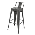 thumbnail image 2 of Benjara Giri 26" Footrest &Tapered Legs Counter Stool Chair-Light Gray(Set of 4), 2 of 6