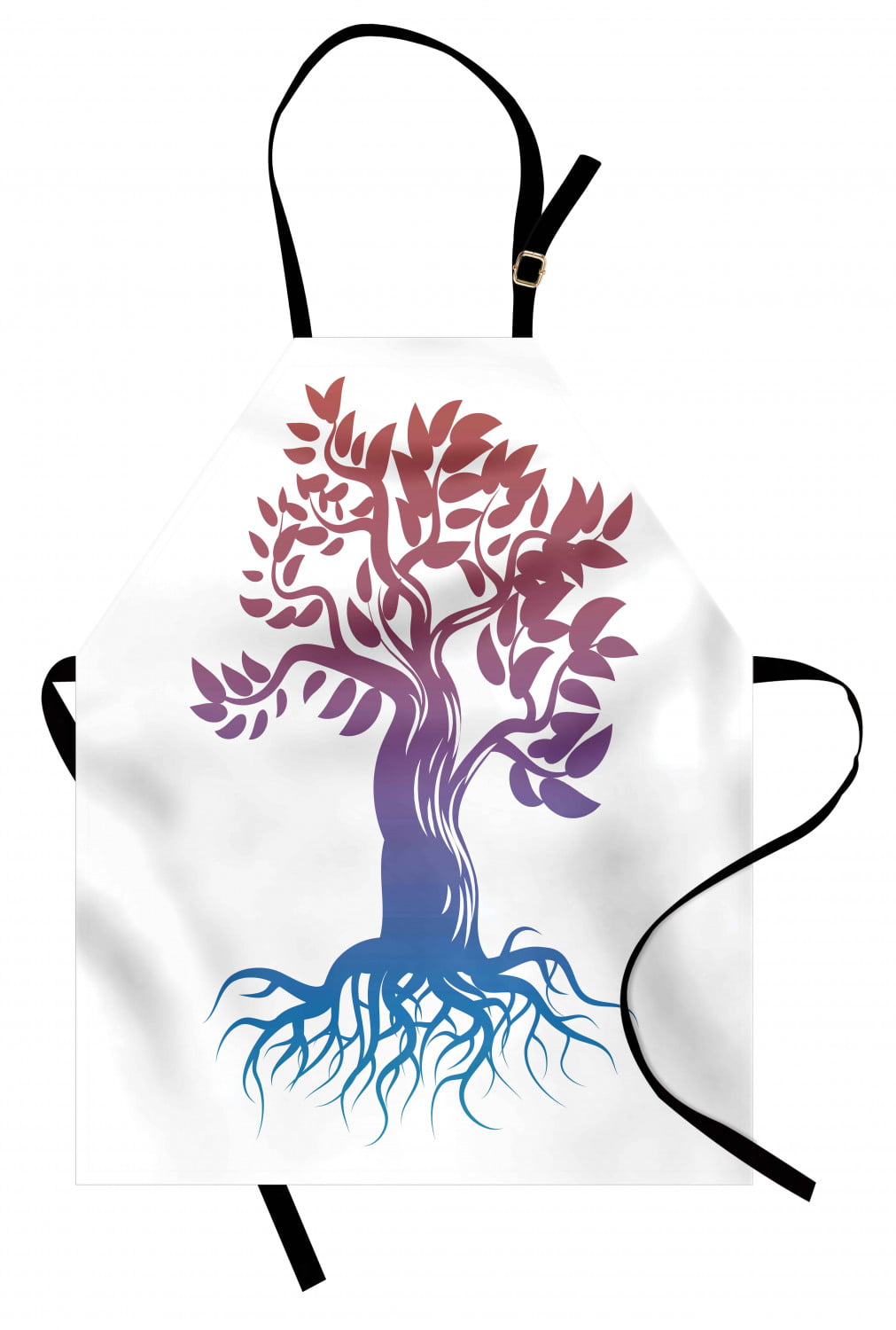 Ambesonne Feminine Apron Unisex Kitchen Bib with Adjustable Neck for Cooking Gardening Fuchsia Adult Size Cutie Lettering with Crown Pattern and Flower Silhouette Art Illustration