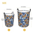 thumbnail image 5 of Daiia Colorful Butterfly1 Round Laundry Basket with Handles Thickened Waterproof Circular hamper,Dirty Clothes Storage Basket for Bedroom,Bathroom,College Dorm-Small, 5 of 8