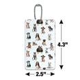 thumbnail image 6 of Cool Dogs in Outfits Paw Print Pattern Luggage Card Suitcase Carry-On ID Tag, 6 of 8