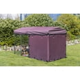 thumbnail image 5 of TRIXIE Deluxe Weatherproof Dog Kennel Sunshade, Fits 8x4x4.5-FT Kennel, Burgundy, ( Side Panel Not Included ), 5 of 6