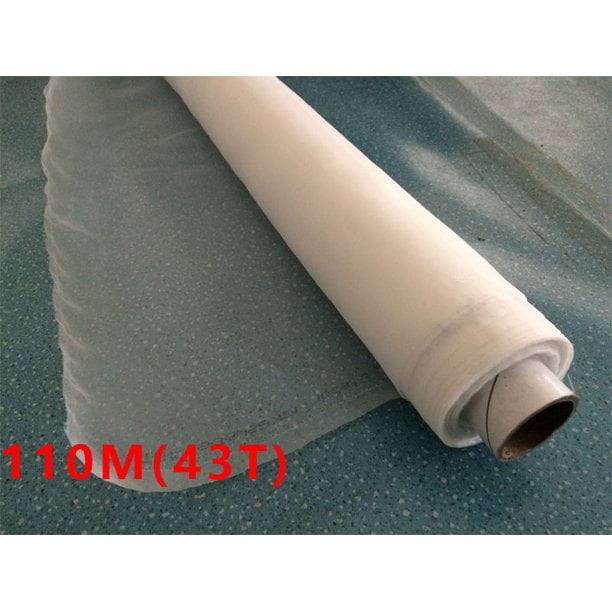 110M 43T Polyester Silk Screen Printing Mesh Fabric Sheet 3 Yards 