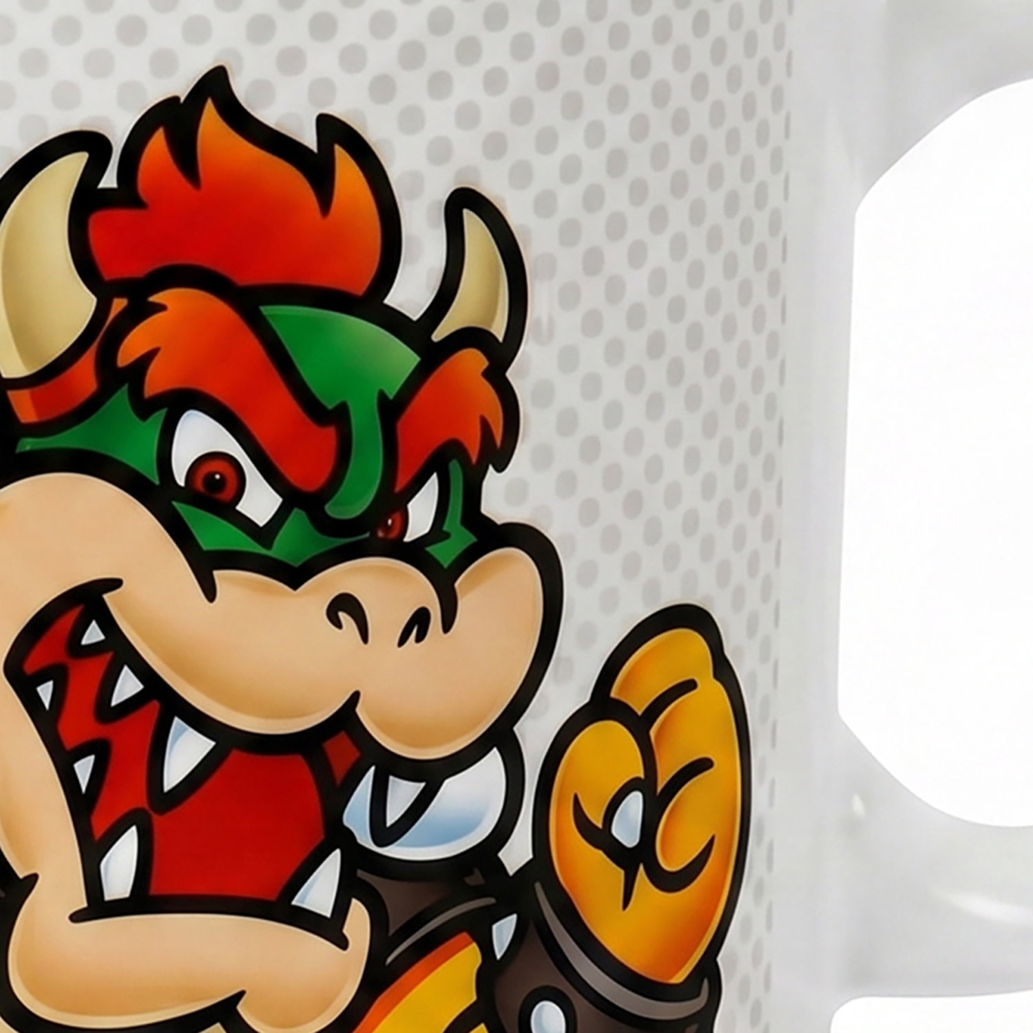 Pyramid America: Super Mario: Bowser Name - 20oz Ceramic Camper Mug - Coffee Tea Cup, Microwave-Dishwasher Safe, Video Game Fan Collectible, Licensed