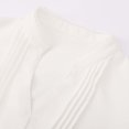 thumbnail image 5 of EnJoCho Dirndl Blouse Girls Soft Oktoberfes𝗍 Puff Short Sleeved V Neck Shirt Kids Fashion Floral Embroidered Button Top Shirt Athletic Summer Casual Tops, 5 of 5