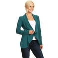 thumbnail image 2 of Women's Classic Draped Open Front Blazer Casual Workwear Long Sleeve Jacket, 2 of 5