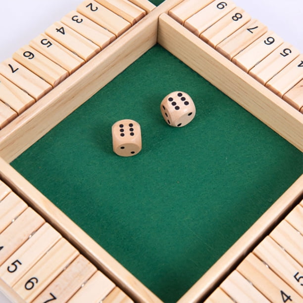 Juego de mesa de madera Juego de rompecabezas digital portátil Juego de tablero de caja cerrada para Party Club JShteea libre de BPA