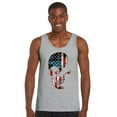 thumbnail image 4 of Men's Tank Top Shirt USA Flag Skull Americana, 4 of 13