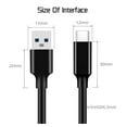 thumbnail image 3 of High-Speed Transmission USB3.2 to Type-c Data Cable Hard Disk Cable 10Gbps 3A60W Computer Mobile Phone Fast Charge Cable, 3 of 10