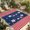 Blue, Red, White, variant on Indoor Outdoor Area Rugs,Autumn Harvest Squirrel Acorn Washable Patio Rug Non-slip Quick Dry Camping Rugs,Fall Maple Leaves Floor Carpet for Porch Deck Backyard RV Decor,4x6ft