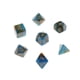 thumbnail image 4 of Juego de 7 dados poliédricos para juegos de rol, DND y TRPG, dados multicara, juego de mesa D&amp;D RPG Azul naranja, 4 of 5