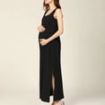 thumbnail image 4 of Bwiyojiz Tailles P-TTTG Robes de Maternité pour Femmes Dames Mode d'Été Allaitement Enceinte Sans Manches à Rayures Robe Invisible Ouverte Vêtements, Cadeaux d'Anniversaire, 4 of 7