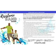 Resistance Band for Seniors: exercise band, light resistance, longer length + exercise guide. Latex-free .