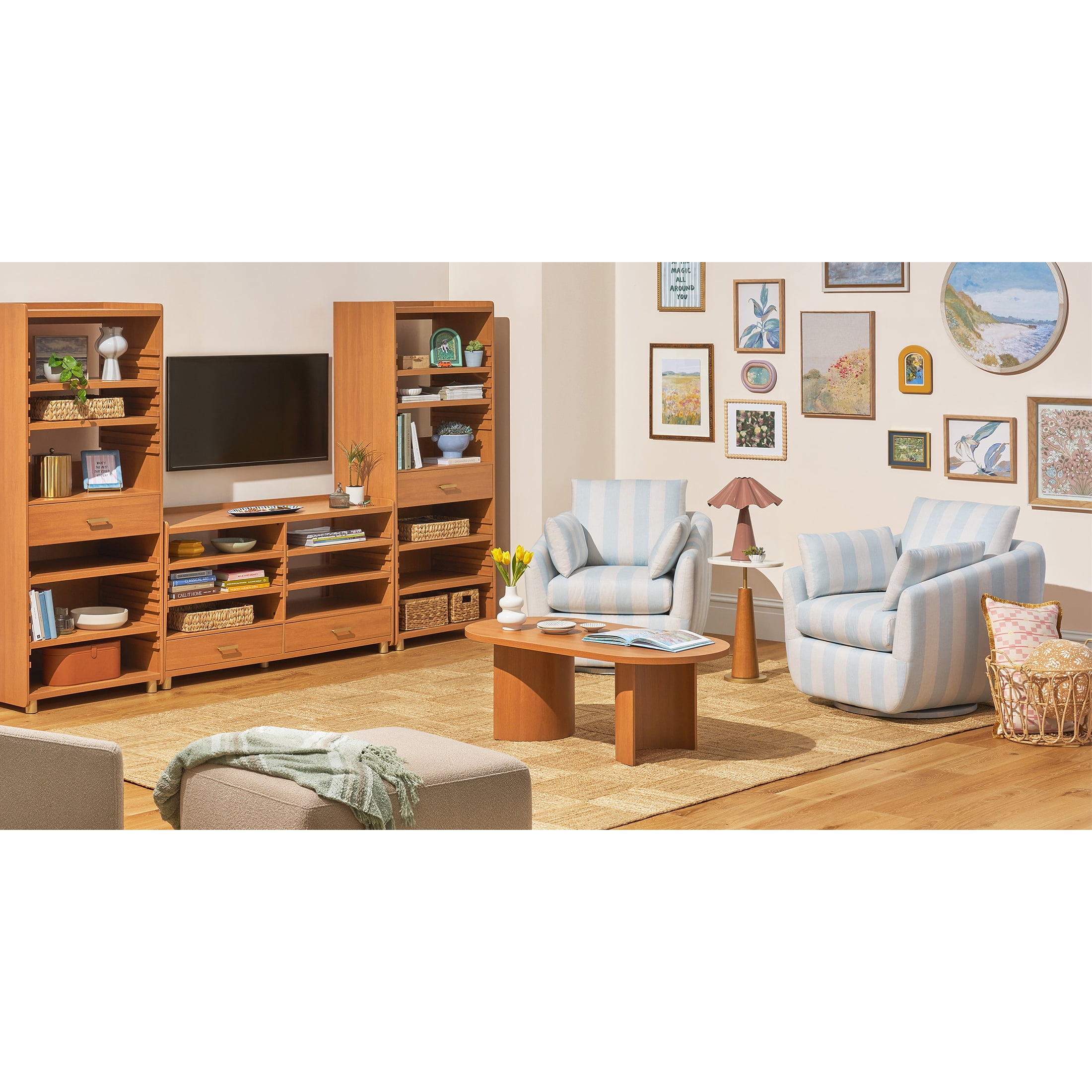 Beautiful Maurice Bookcase by Drew Barrymore, Cherry Finish