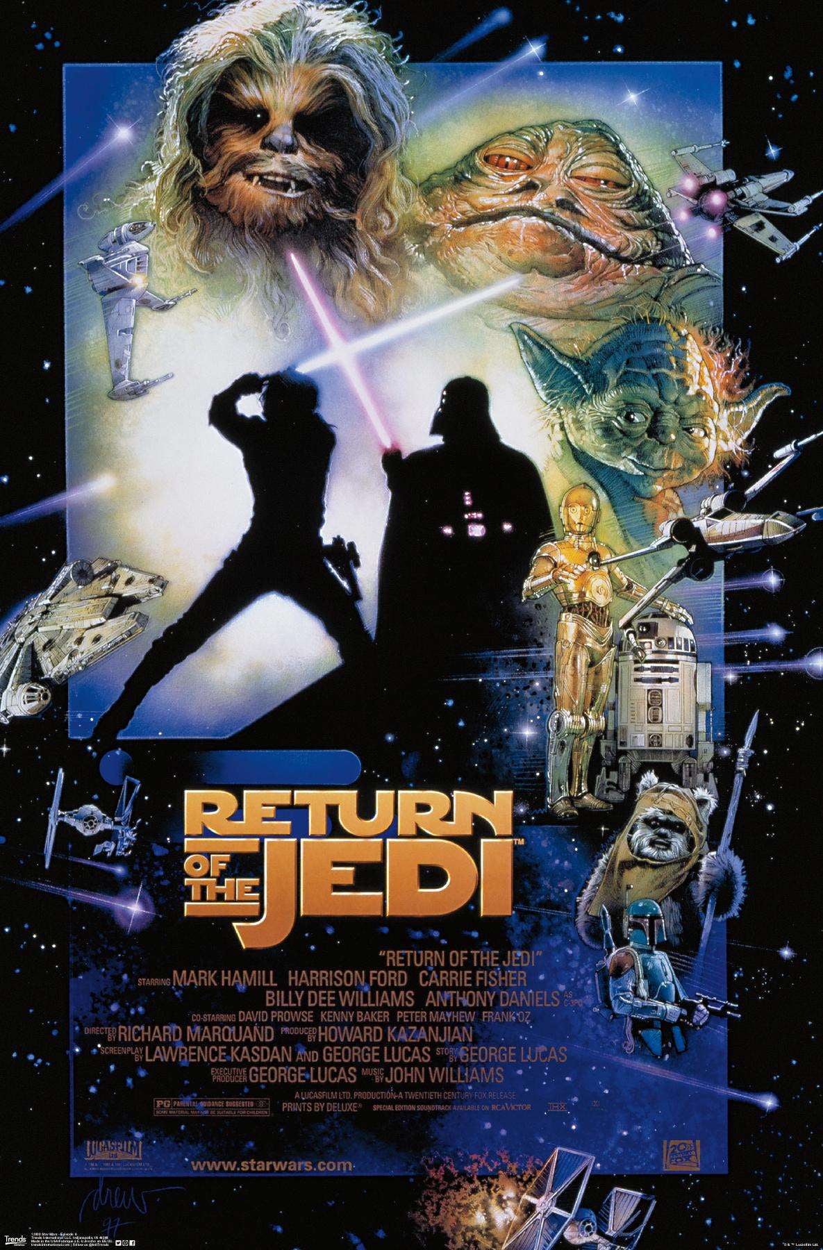 24X36 Star Wars: Return of the Jedi - One Sheet 1 Wall Poster, 24