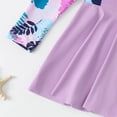 thumbnail image 7 of REDARER Girls 2 Piece Modest Rash Guard Set with Tropical Leaf Print, Zip-Up & Pants UPF 50+,8-9 Years, 7 of 7