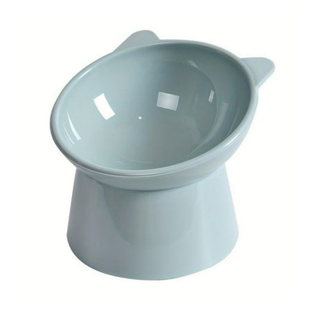 COCEQUC Cat Bowl Anti Vomiting Raised Cat Bowls Ergonomic Tilted Cat Expedient Bowl F5Z7