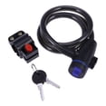 thumbnail image 1 of EeaseCA Colorful Lock Bike Cable Locks Road Bike Cycling Mountain Bike padlock Anti-Theft Chain Lock(Black), 1 of 8