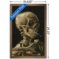 thumbnail image 3 of Skull of a Skeleton with Burning Cigarette by Vincent van Gogh Wall Poster, 14.725" x 22.375" Framed, 3 of 5