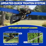 Haosegd 180FT Zip Line Kit for Kids Adults: Up to 400 LBS Trolley,Quick Tighten Zipline Kits for Outdoor Backyard