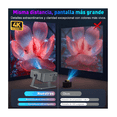 thumbnail image 4 of Proyector 4k Android 14000lm Mini Proyector Malubero Led Negro, 4 of 5
