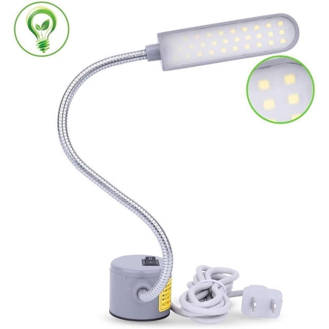 RV Lámpara de trabajo Flexible multifuncional con luz para máquina de coser, 30 LED superbrillantes, con Base de montaje magnético para torno de banco de trabajo, 1 ud. Sailing Electrónica